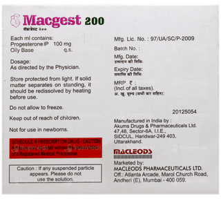 Macgest 200 Injection 2Ml